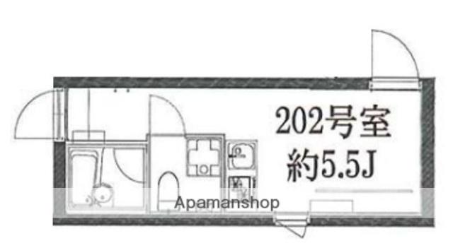 GC小山(ワンルーム/5階)の間取り写真