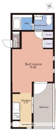 QUENT8111 4階階 間取り