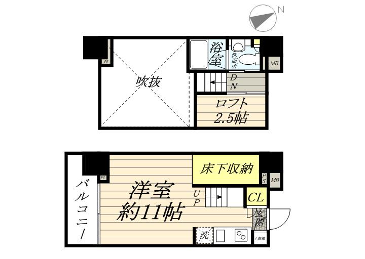 カスタリア中延 11階階 間取り