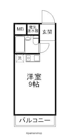 五反田山崎ビル(ワンルーム/4階)の間取り写真