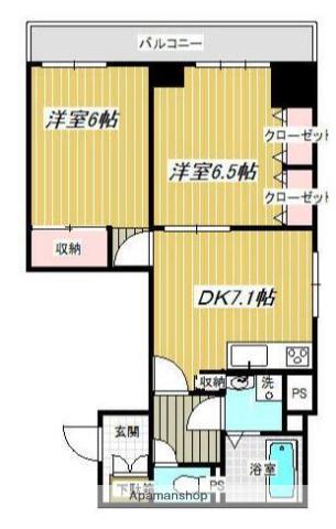 グランウフ保坂 4階階 間取り