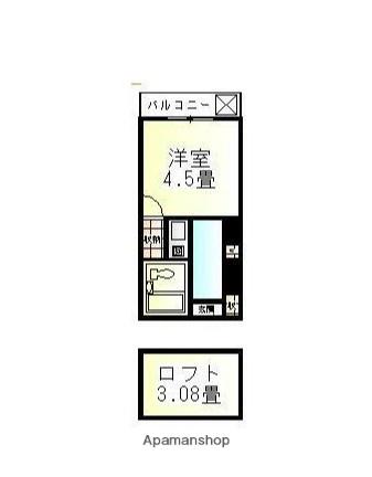 コーポマリーナ南馬込(1K/1階)の間取り写真