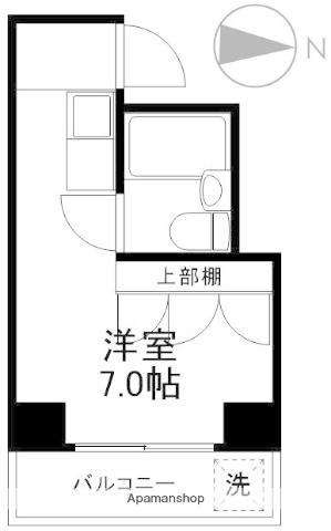 メゾン那須(ワンルーム/1階)の間取り写真