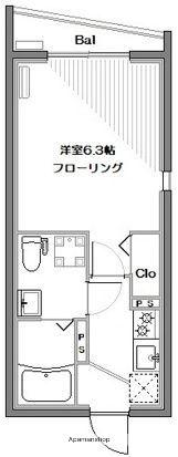 アーバンステージ武蔵小山(1K/3階)の間取り写真