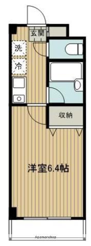 ドルチェ大岡山(1K/3階)の間取り写真