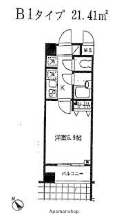 メゾンド島津山 6階階 間取り