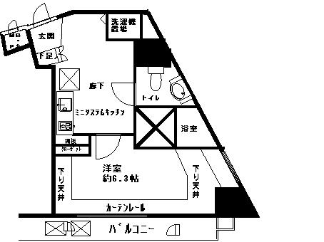 エクセリア旗の台 6階階 間取り