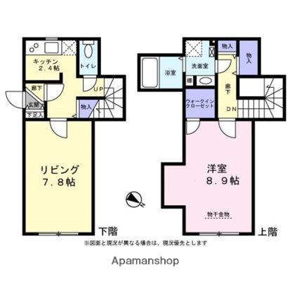COTE21(1LDK/4階)の間取り写真