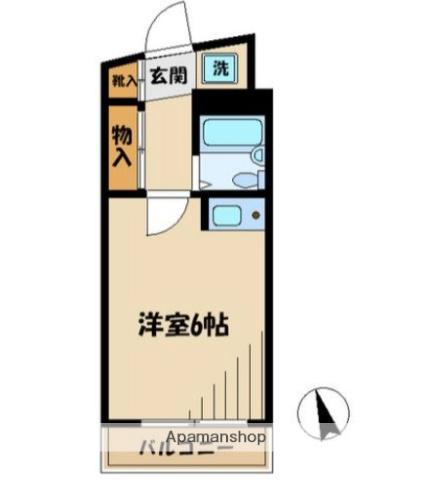 エルヴィーナ目黒(ワンルーム/2階)の間取り写真