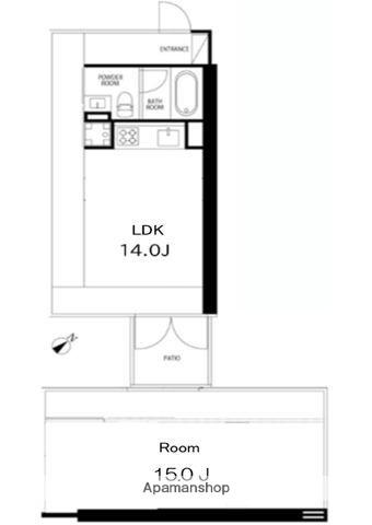 G-FLAT(1LDK/2階)の間取り写真