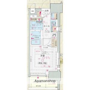 エステムプラザ品川大崎駅前レジデンシャル(1K/10階)の間取り写真