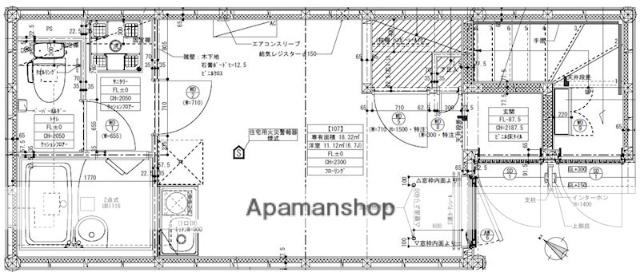 イクシオ下丸子(ワンルーム/1階)の間取り写真