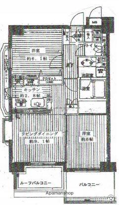 パークサイドリックス中延 8階階 間取り