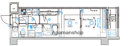 ラフィスタ蒲田南Ⅱ(2K/4階)の間取り写真
