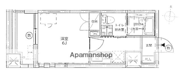 リエス大森ル・ノード(1K/4階)の間取り写真