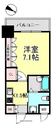 エステムプラザ品川サウスヒルズ(1K/3階)の間取り写真