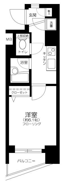 パレステュディオ渋谷WEST 5階階 間取り