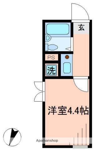 カーサ・フェリーチェ(ワンルーム/1階)の間取り写真