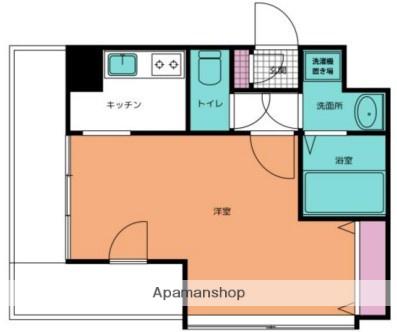 プレール天王洲アイル弐番館(1K/2階)の間取り写真