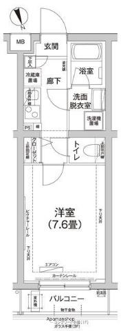 アイルエアポート羽田(1K/1階)の間取り写真