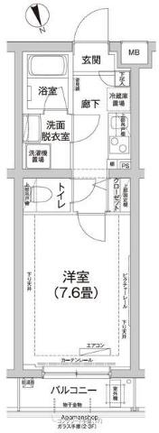アイルエアポート羽田(1K/3階)の間取り写真