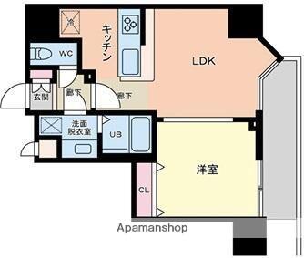 プライマル品川大森海岸(1LDK/2階)の間取り写真