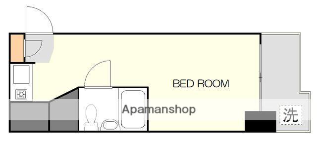 TOP・大森(1K/6階)の間取り写真