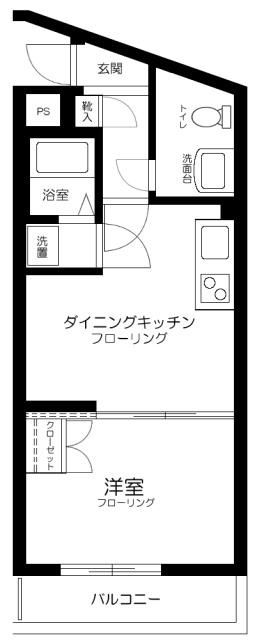 アルカンシェール三軒茶屋 1階階 間取り