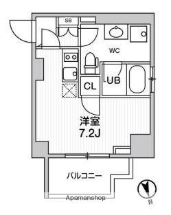 ALTERNA南大井(ワンルーム/2階)の間取り写真