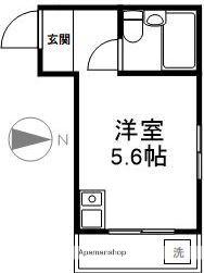 コスモ・ピア(ワンルーム/2階)の間取り写真