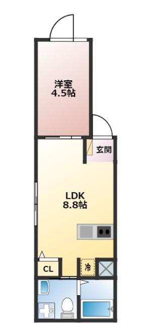 ステラ久が原(1LDK/3階)の間取り写真