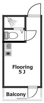トップルーム品川(ワンルーム/4階)の間取り写真