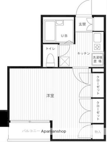 エスコート大森(1K/6階)の間取り写真