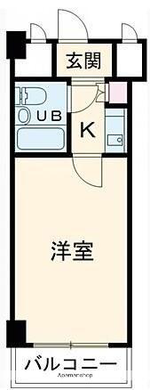 ヴェラハイツ大森(1K/5階)の間取り写真