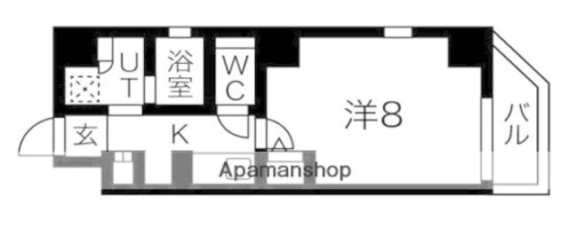 ルネサンスコート蒲田ウエスト(1K/9階)の間取り写真