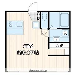 TRIAS731(ワンルーム/1階)の間取り写真