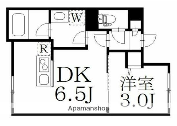 PLAISANT武蔵小山(1DK/3階)の間取り写真