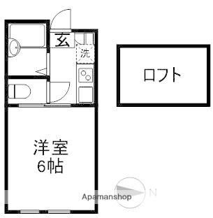 プライム大森鹿島(1K/2階)の間取り写真