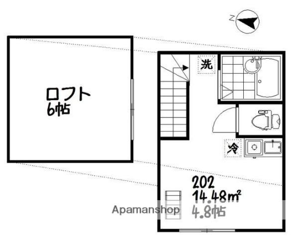 インベスト大崎3(ワンルーム/2階)の間取り写真