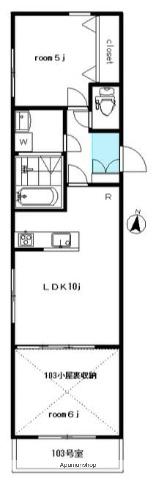 LARES-Y(2LDK/3階)の間取り写真