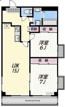 マグノリアハウス(2LDK/3階)の間取り写真