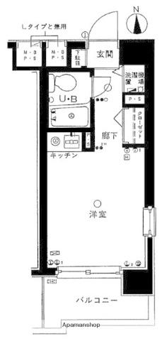 日神パレス平和島(1K/7階)の間取り写真