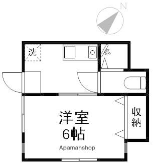 アービイカーネ自由が丘(1K/1階)の間取り写真