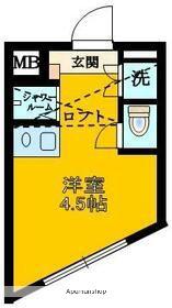 クレッシェンド平和島(ワンルーム/4階)の間取り写真