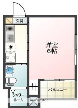 GLANZ東大井ウエスト(1K/2階)の間取り写真