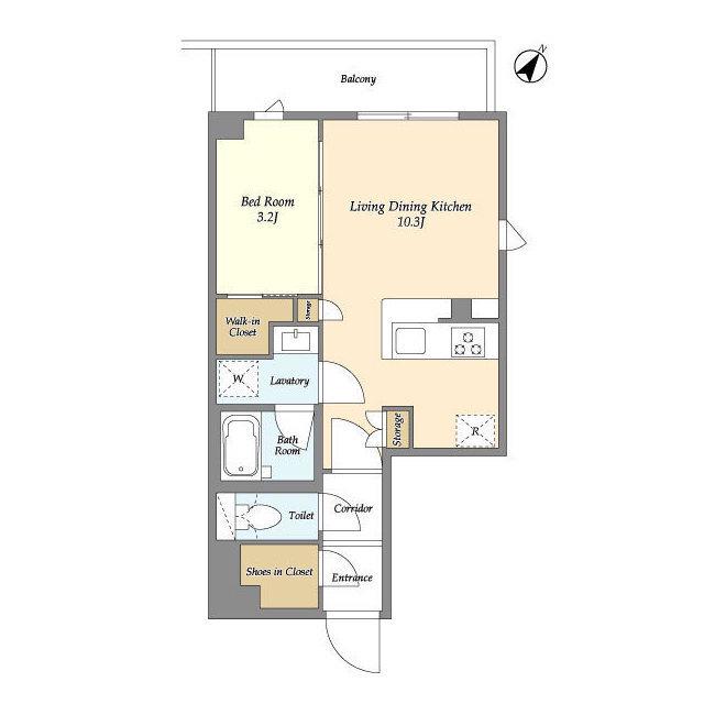 KDXレジデンス田園調布南(1LDK/5階)の間取り写真