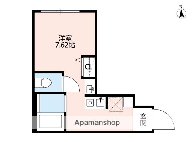ソレイユ多摩川(ワンルーム/3階)の間取り写真