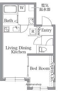 プラティーク馬込(1LDK/2階)の間取り写真
