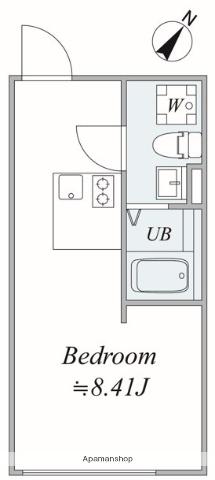 TRIAS118(ワンルーム/1階)の間取り写真