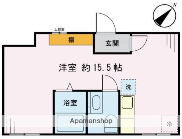 カマラード田園調布(ワンルーム/2階)の間取り写真
